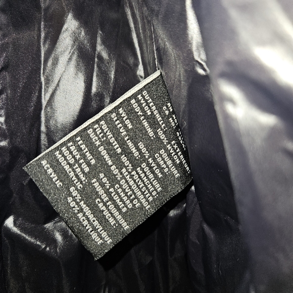 PARKA Sam New York S13 Navy Goose Down Fur Hood Size XS - Picture 4 of 11